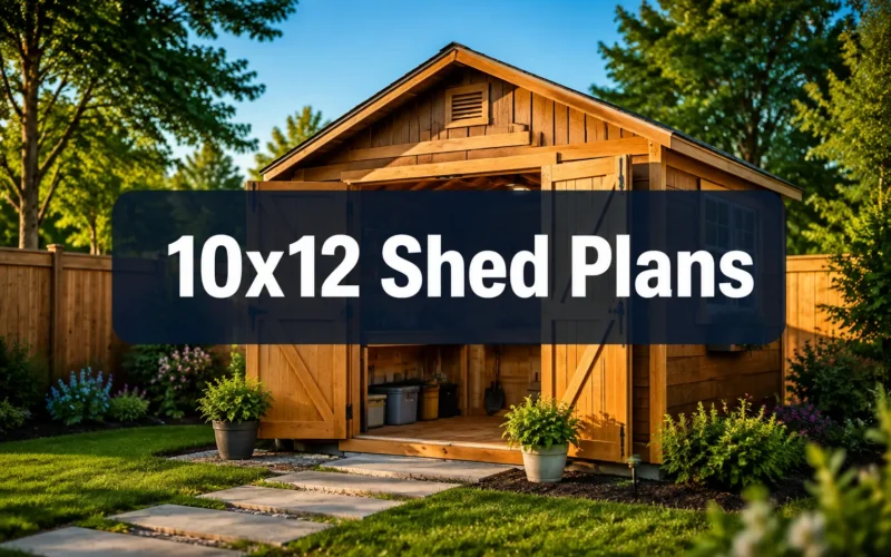 10x12 Shed Plans for Backyard Storage
