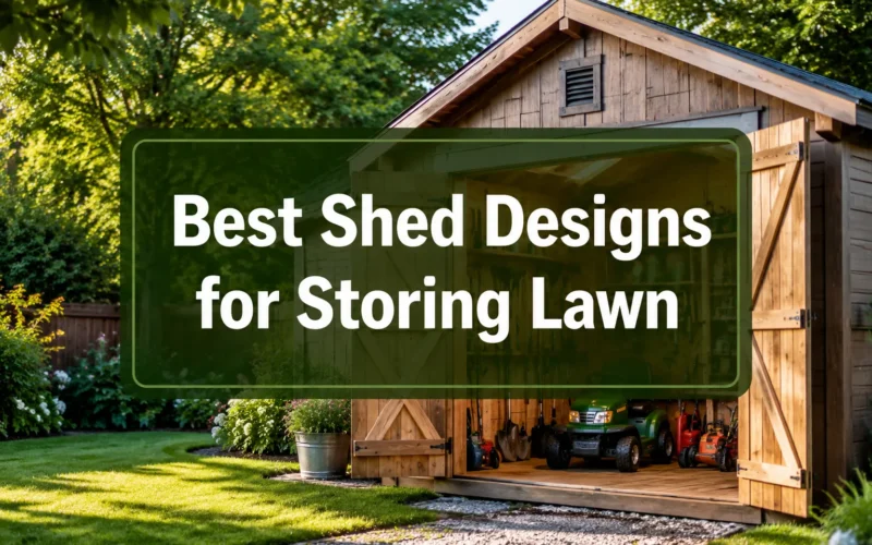 Best Shed Designs for Storing Lawn Equipment