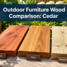 Outdoor Furniture Wood Comparison: Cedar vs. Teak vs. Pressure-Treated Pine