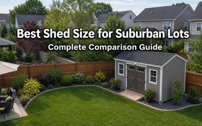 Best shed size for suburban lots