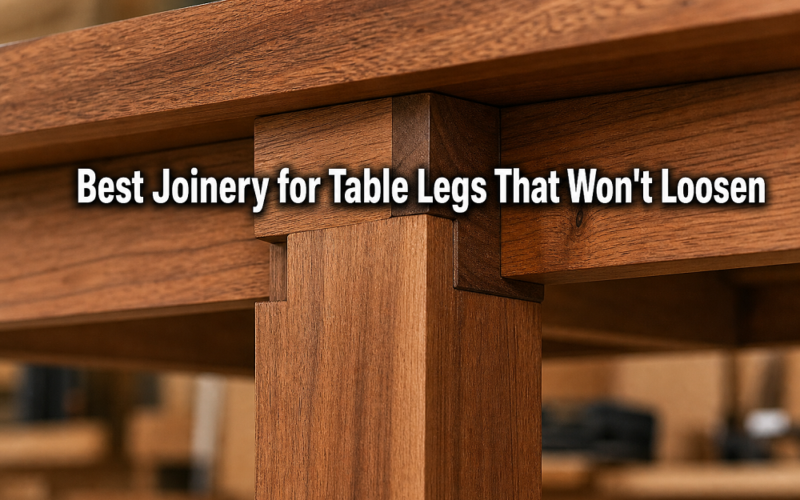 Best Joinery for Table Legs