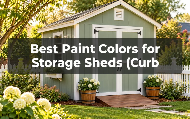 Best Paint Colors for Storage Sheds (Curb Appeal Guide)