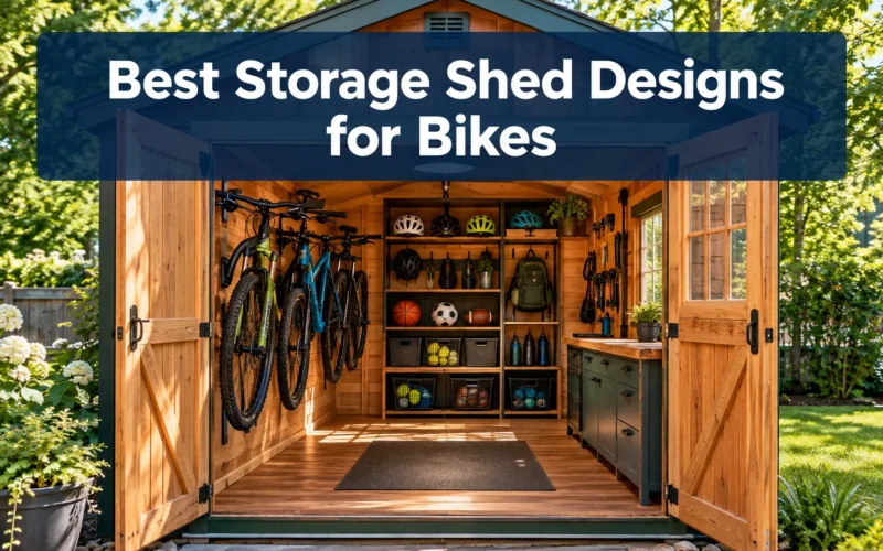 Best Storage Shed Designs for Bikes and Sports Gear