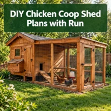 DIY Chicken Coop Shed Plans with Run