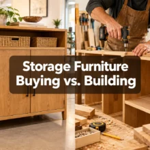 Storage Furniture Buying vs. Building: Cost Comparison Guide