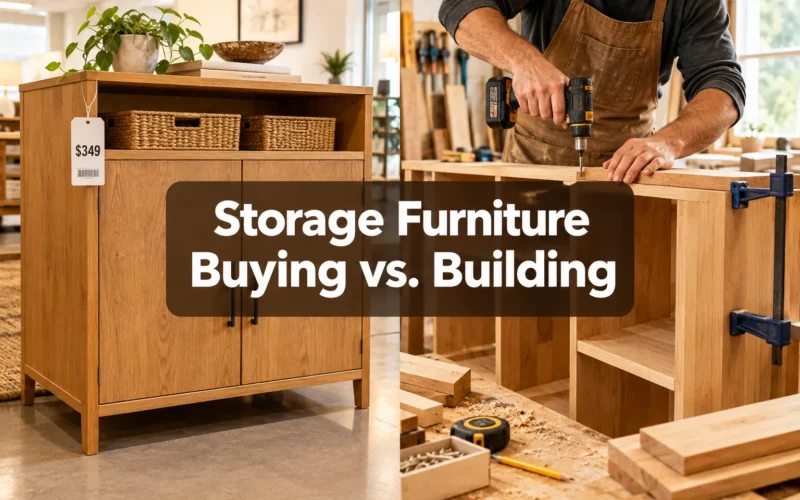 Storage Furniture Buying vs. Building: Cost Comparison Guide