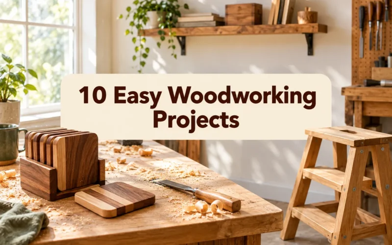 10 Easy Woodworking Projects for First-Timers