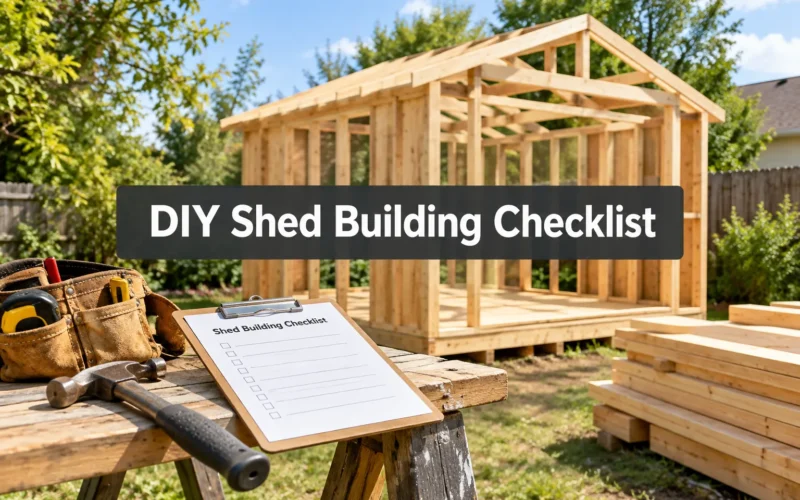 DIY Shed Building Checklist (Printable)