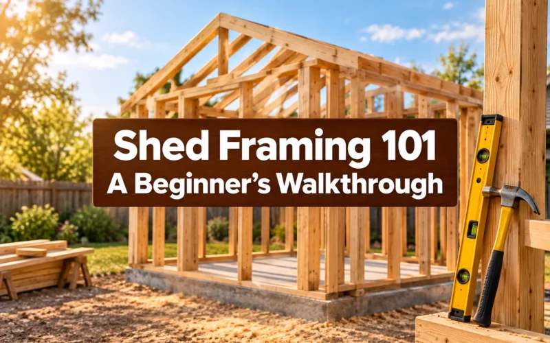 Shed Framing 101: A Beginner's Walkthrough